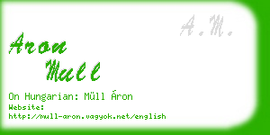 aron mull business card