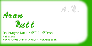 aron mull business card